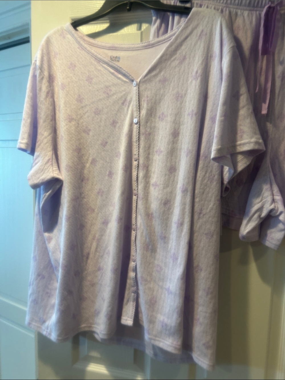 NWT Sz 3x purple shortset